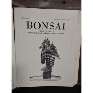 Lot of 10 VTG Bonsai Magazine Complete Issues from 1978 + Calendar + Binder